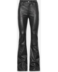 FRAME - The Slim Stacked Leather Pant - Lyst