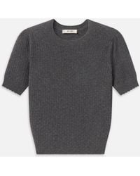FRAME - The Gathered Honeycomb Sweater - Lyst