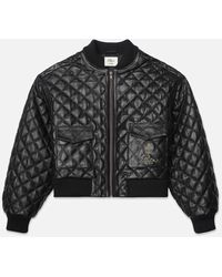 FRAME - Ritz Quilted Leather Bomber - Lyst