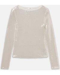 FRAME - The Sequin Top - Lyst