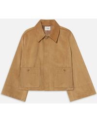 FRAME - The Mini Suede Swing Jacket - Lyst