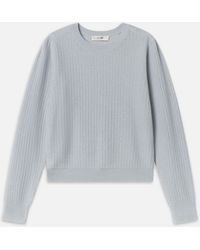 FRAME - Chain Pointelle Sweater - Lyst