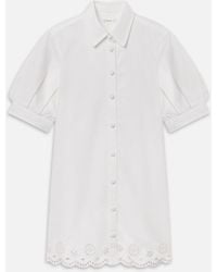 FRAME - The Eyelet Play Dress - Lyst