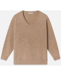 FRAME - The Cashmere V Sweater - Lyst