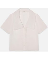 FRAME - The Scallop Sailor Blouse - Lyst