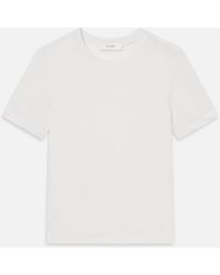 FRAME - The Linen Baby Tee - Lyst