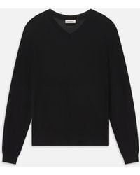 FRAME - Fine Gauge V-neck Sweater - Lyst