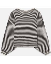 FRAME - The Striped Slouchy Sweater - Lyst