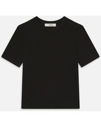 FRAME - Rib Baby Tee - Lyst