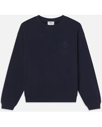 FRAME - Ritz Tonal Logo Crewneck - Lyst