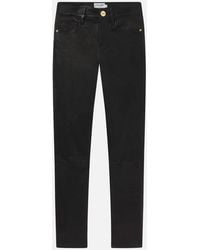FRAME - Leather Le High Skinny - Lyst