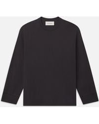 FRAME - Duo Fold Long Sleeve Crew - Lyst