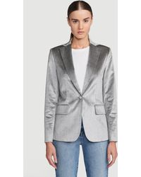 FRAME Velvet Classic Blazer - Metallic