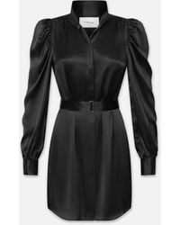 FRAME - Gillian Long Sleeve Mini Dress - Lyst