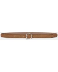 FRAME - Suede Square Buckle Belt - Lyst