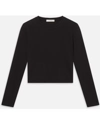 FRAME - The Long Sleeve Boxy Tee - Lyst