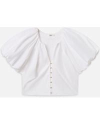 FRAME - The Dramatic Sleeve Blouse - Lyst