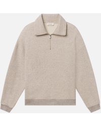 FRAME - Relaxed Zip Up Sweatshirt - Lyst
