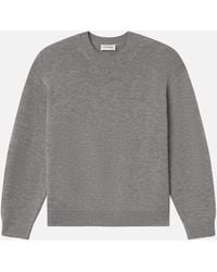 FRAME - Suede Patch Sweater - Lyst