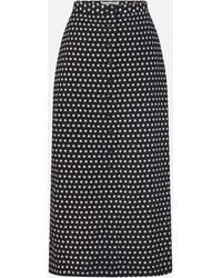 FRAME - The Polka Dot Skirt - Lyst