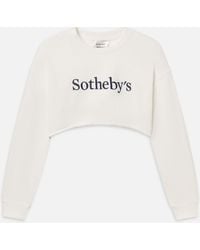 FRAME - Sotheby's Cropped Sweatshirt - Lyst