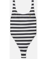 FRAME - Ritz Stripe Swimsuit - Lyst