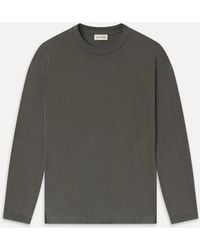 FRAME - Light Cotton Long Sleeve Tee - Lyst
