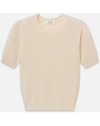 FRAME - The Gathered Honeycomb Sweater - Lyst