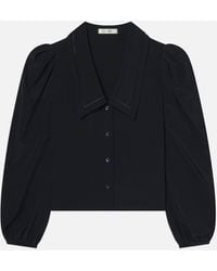 FRAME - The Long Sleeve Sailor Blouse - Lyst