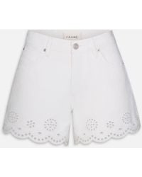 FRAME - The Eyelet Hang Short Long - Lyst