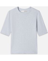 FRAME - The Heather Rib Crew - Lyst
