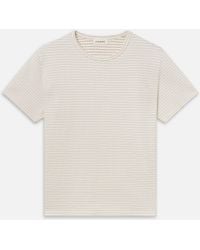 FRAME - Jacquard Stripe Tee - Lyst