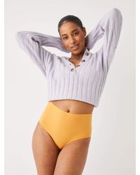 Frank And Oak The Organic Cotton High Waisted Panty - Multicolor