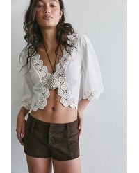 Free People - Ana Solid Micro Shorts - Lyst