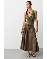 Free People - We The Free Trailblazer Cargo Midi Skirt - Lyst