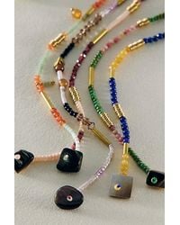 Free People - Muse Semi-Precious Beaded Bracelet - Lyst