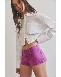 Free People - Ana Solid Micro Shorts - Lyst