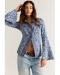 Free People - We The Free Mod Mix Printed Button Down Top - Lyst