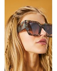 Free People - Bel Air Square Sunglasses At In Stained Glass - Lyst