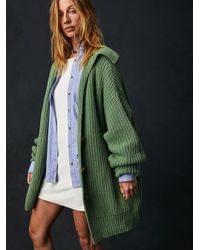 Free People Swim Too Deep Turtleneck Sweater in Green | Lyst