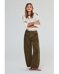 Free People - Good Luck Mid-rise Barrel Jeans - Lyst