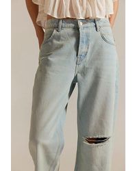 Free People - Deep Trance Dropped Boyfriend Jeans - Lyst