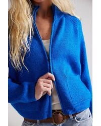 Free People - On It Zip-Up Cardigan - Lyst