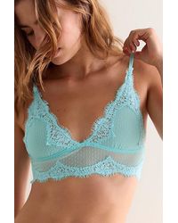 Intimately By Free People - Fiona Mesh Longline V-Neck Triangle Bralette By - Lyst