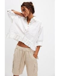 Free People - Bailey Solid Shirt - Lyst