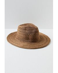 Free People - Arrow Woven Packable Hat At In Coffee - Lyst