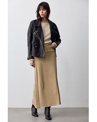 Free People - Patina Washed Swit Maxi Skirt - Lyst