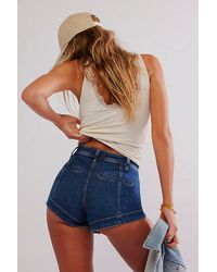 Free People - Crvy Mona High-rise Shorts - Lyst