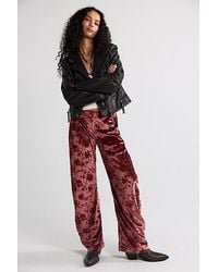 Free People - Radiance Velvet Pull-On Pants - Lyst