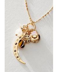 Free People - Moon Cluster Pendant Necklace - Lyst